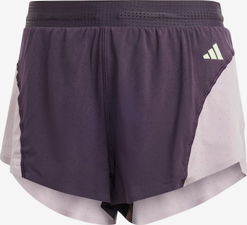 Coupe slim Pantalon de sport ADIDAS PERFORMANCE en violet : devant