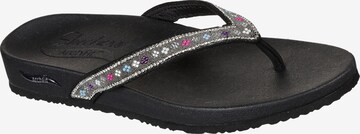 SKECHERS T-Bar Sandals in Black