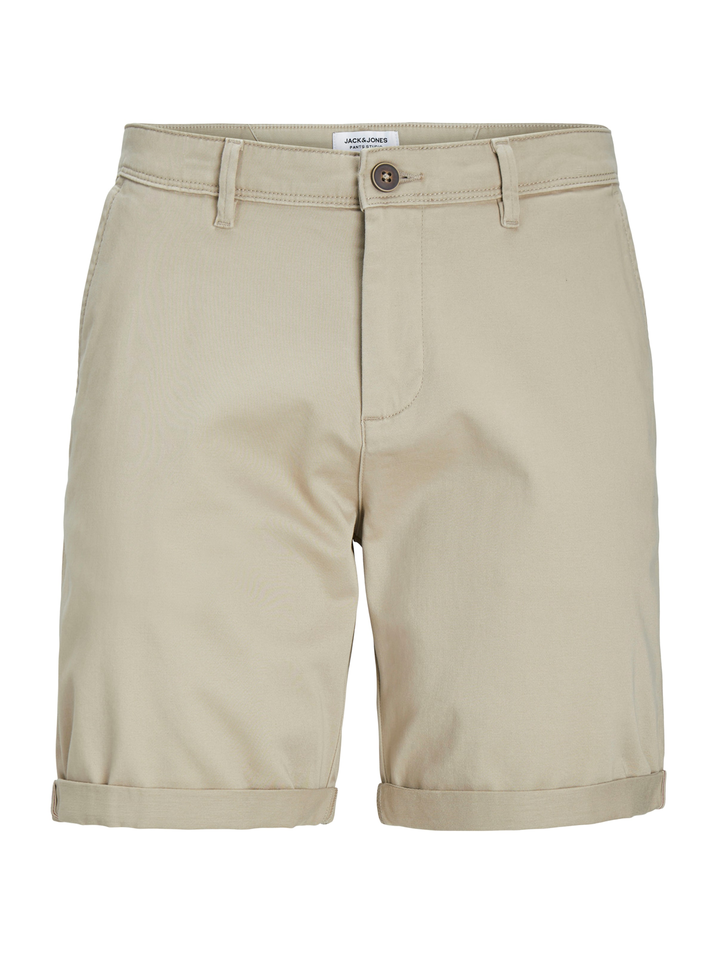 Jack & Jones Plus Regular Pants 'JPSTBowie' in Beige: front