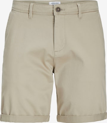 Jack & Jones Plus Regular Pants 'JPSTBowie' in Beige: front
