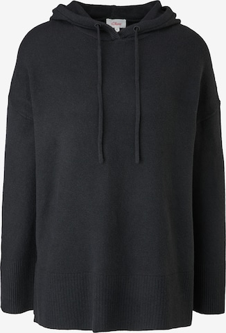 s.Oliver Oversized Sweater in Black: front