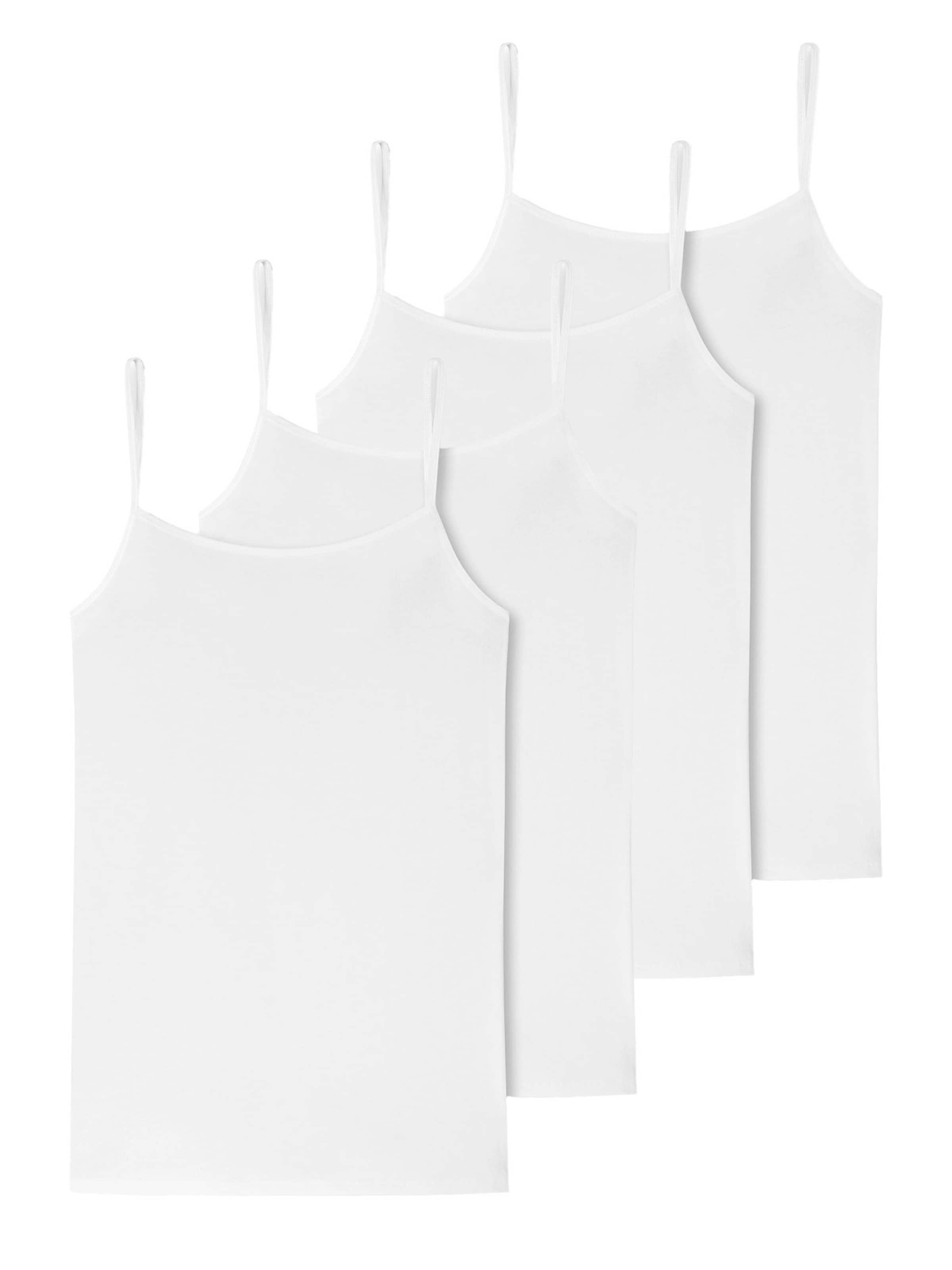 Haut ' 95/5 Organic Cotton ' SCHIESSER en blanc : devant