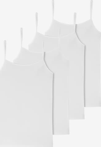 Haut ' 95/5 Organic Cotton ' SCHIESSER en blanc : devant