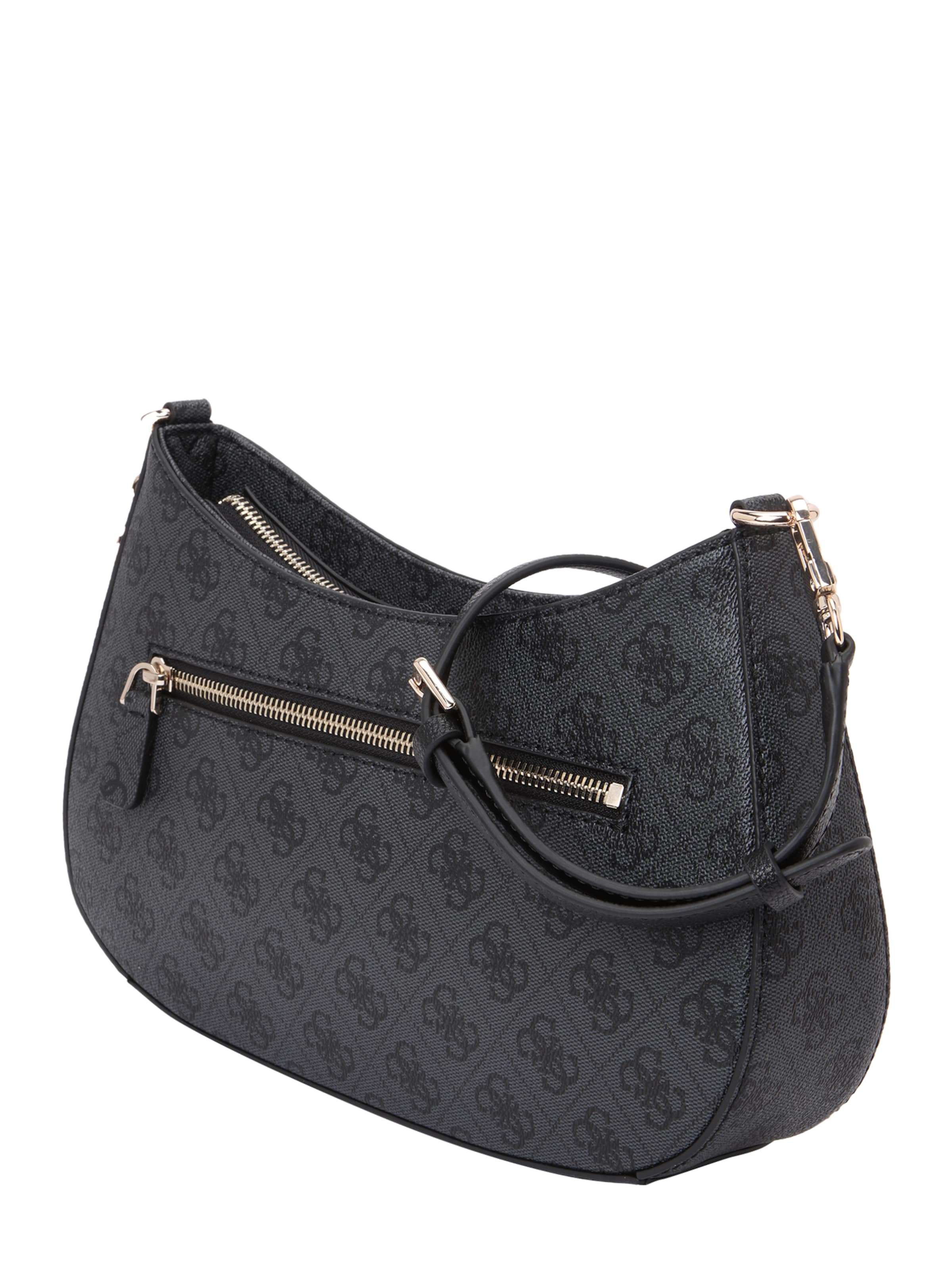 GUESS Τσάντα ώμου 'NOELLE II TOP ZIP SHOULDER BAG' σε μαύρο
