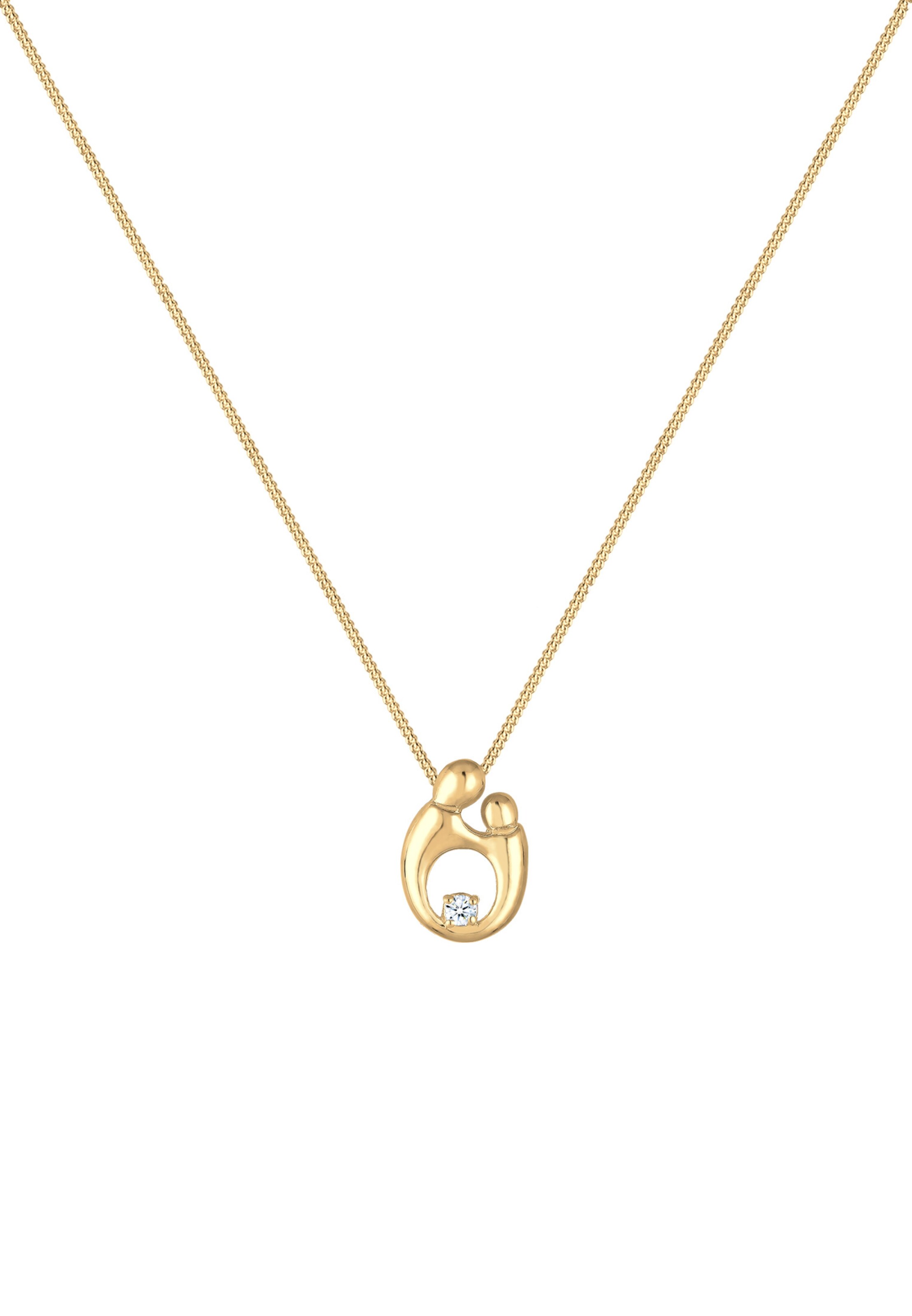 Elli DIAMONDS Necklace ' Mutter und Kind' in Gold