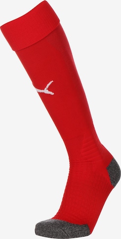 PUMA Soccer Socks 'Team Liga' in Red: front