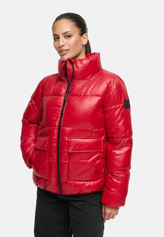 NAVAHOO Winterjas 'Eispracht 14' in Rood: voorkant