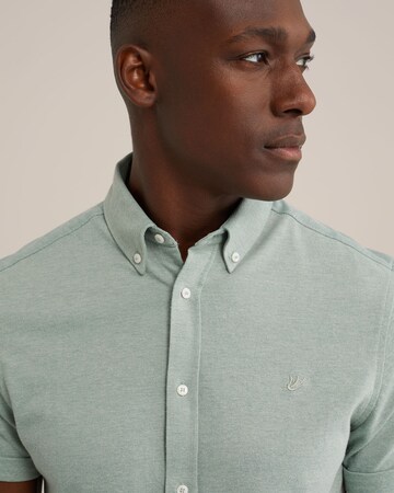 WE Fashion Slim Fit Hemd in Grün
