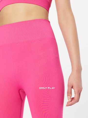 ONLY PLAY Skinny Workout Pants 'Evana' in Red