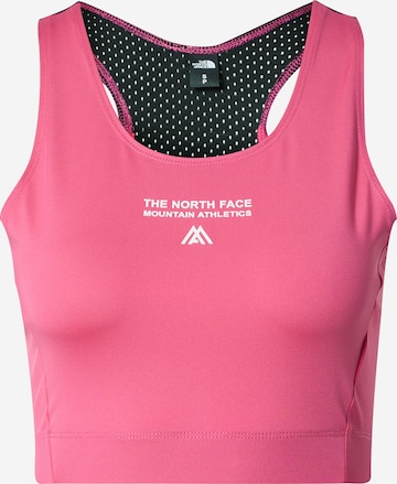 THE NORTH FACE - Soutien Bustier Top desportivo em rosa: frente