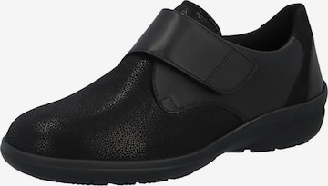 Mocassin 'Slipper Damen 41515 01186 Echtleder in schwarz' SOLIDUS en noir : devant
