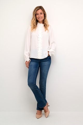 Cream Blouse 'Venea' in Wit