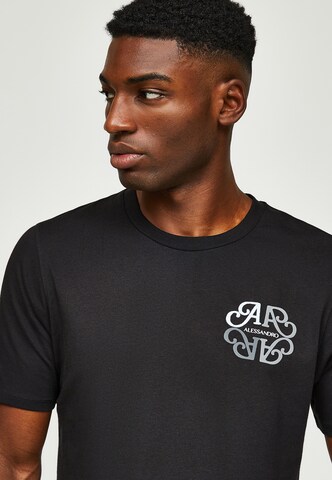 Alessandro Zavetti - Camisa 'Vicolo' em preto