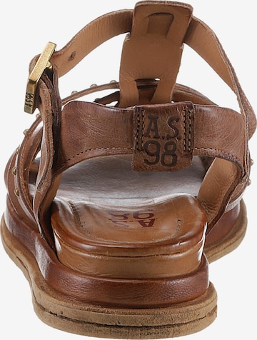 A.S.98 Strap Sandals in Brown