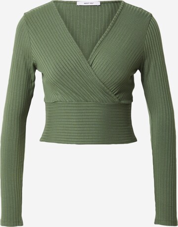 ABOUT YOU Shirt 'Cecile' in Groen: voorkant