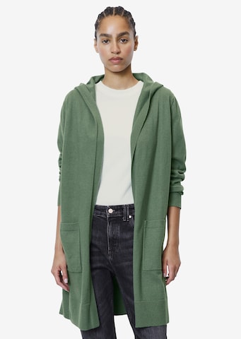 Marc O'Polo DENIM Gebreid vest in Groen: voorkant