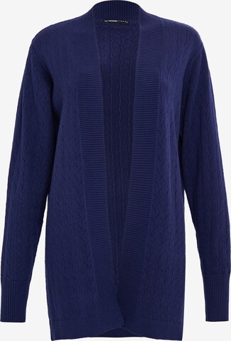 Threadbare Knit Cardigan 'Napier' in Blue: front