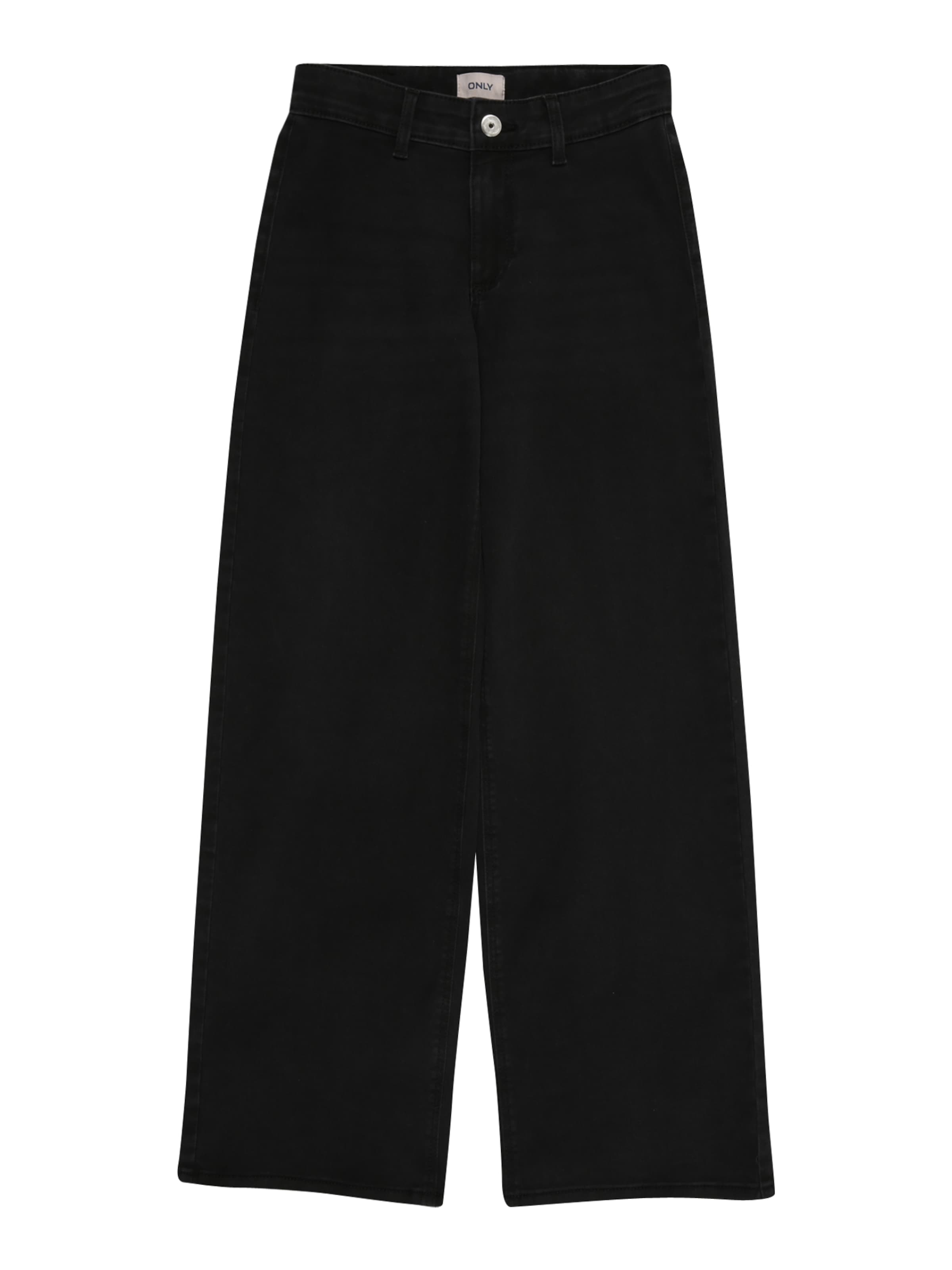 ONLY GIRLS Wide Leg Farkut 'KOGSYLVIE' värissä musta: etupuoli