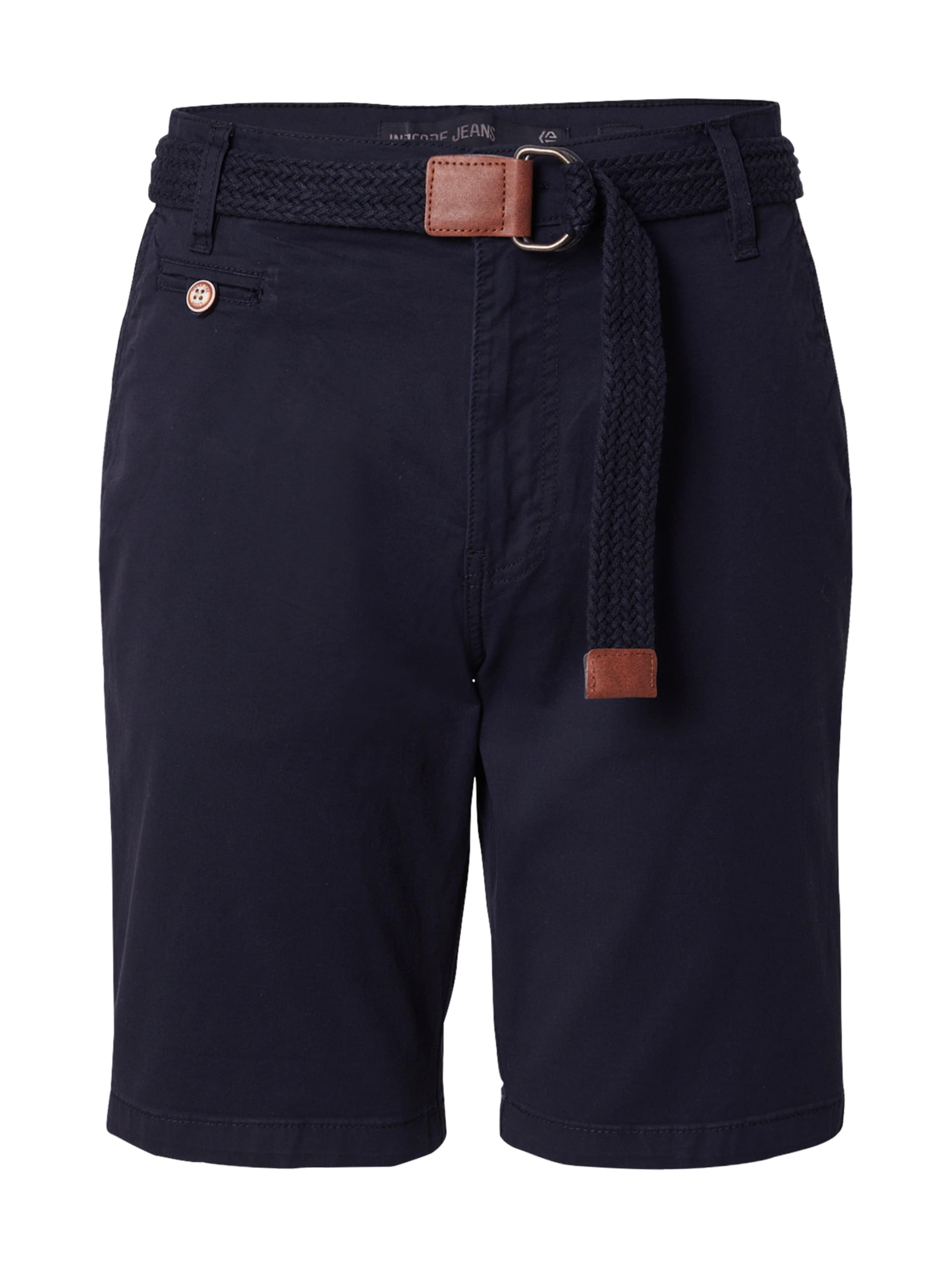 INDICODE JEANS Normální Chino kalhoty 'INConor' – černá: přední strana