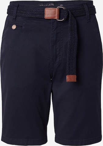 INDICODEregular Chino hlače 'INConor' - crna boja: prednji dio