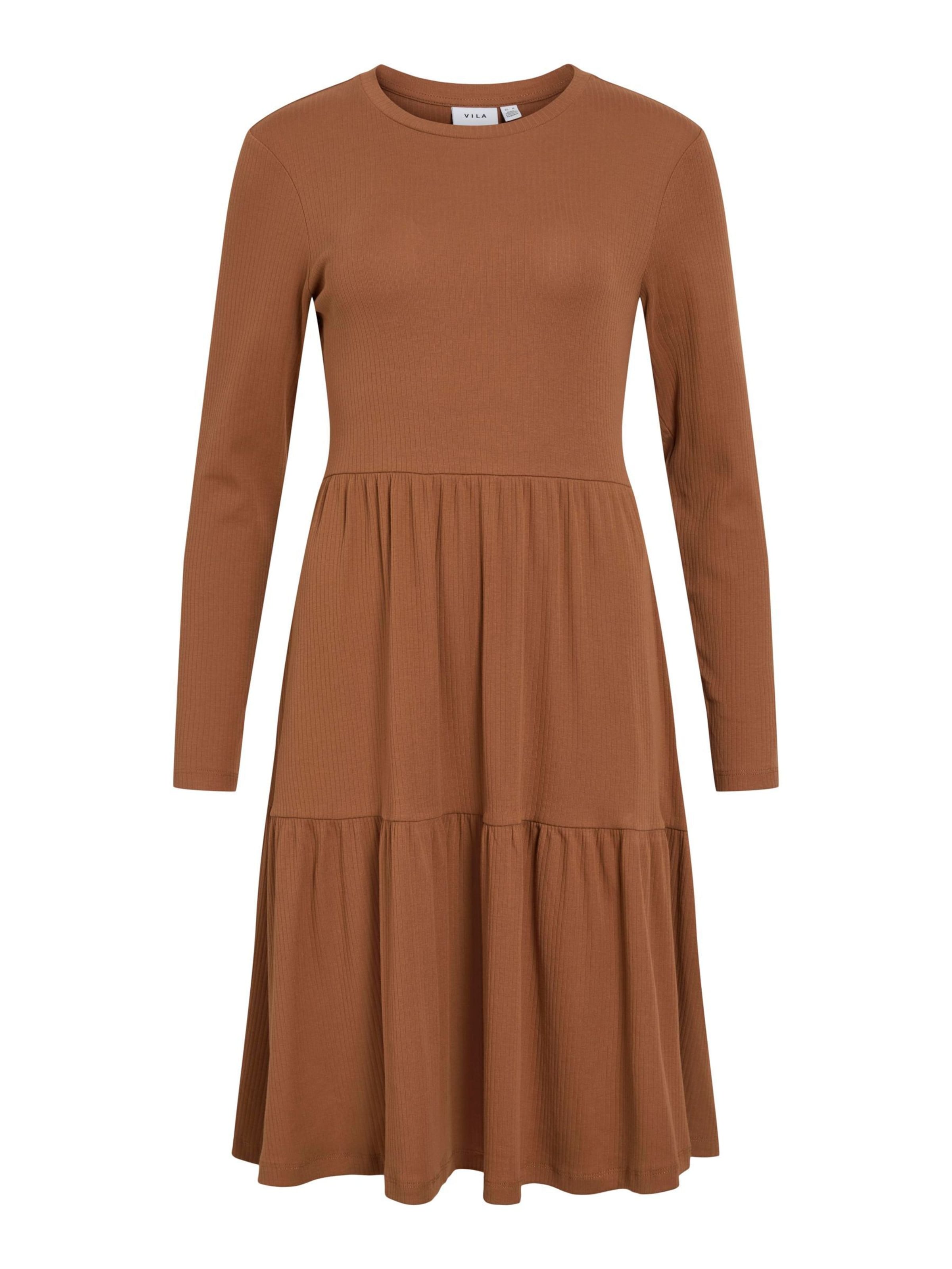 VILA Kjole i brun: forside