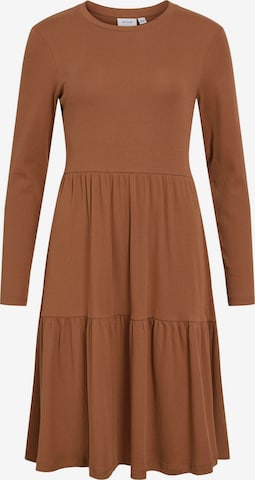 VILA - Vestido en marrón: frente