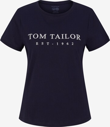 T-shirt TOM TAILOR en bleu : devant