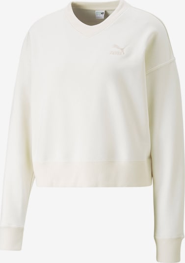 PUMA Sweat de sport 'Classics' en blanc cassé, Vue avec produit