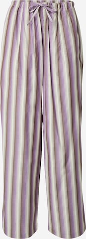 Wide leg Pantaloni de la TOPSHOP pe mov: față