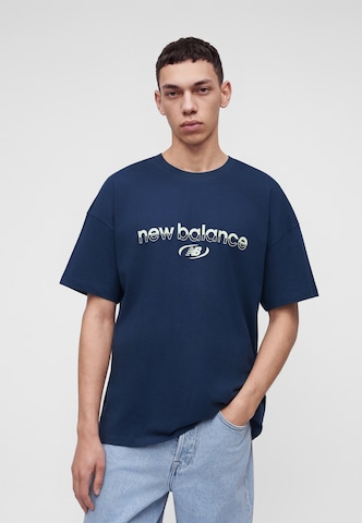 new balance Shirt in Blue: front