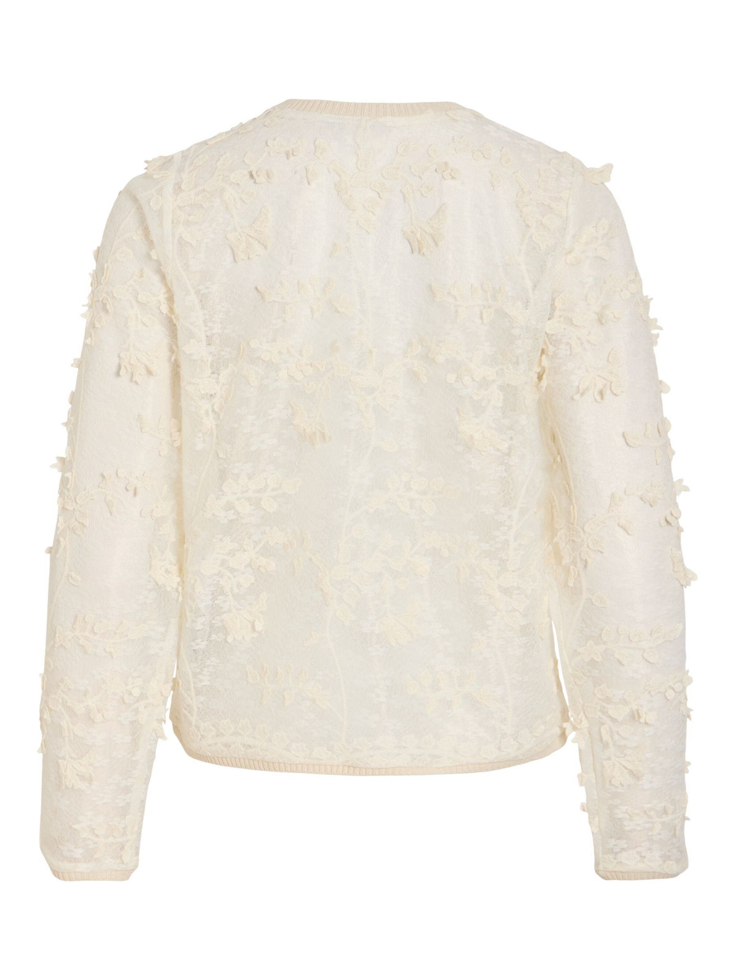 VILA Gebreid vest 'VIJulietta' in Beige