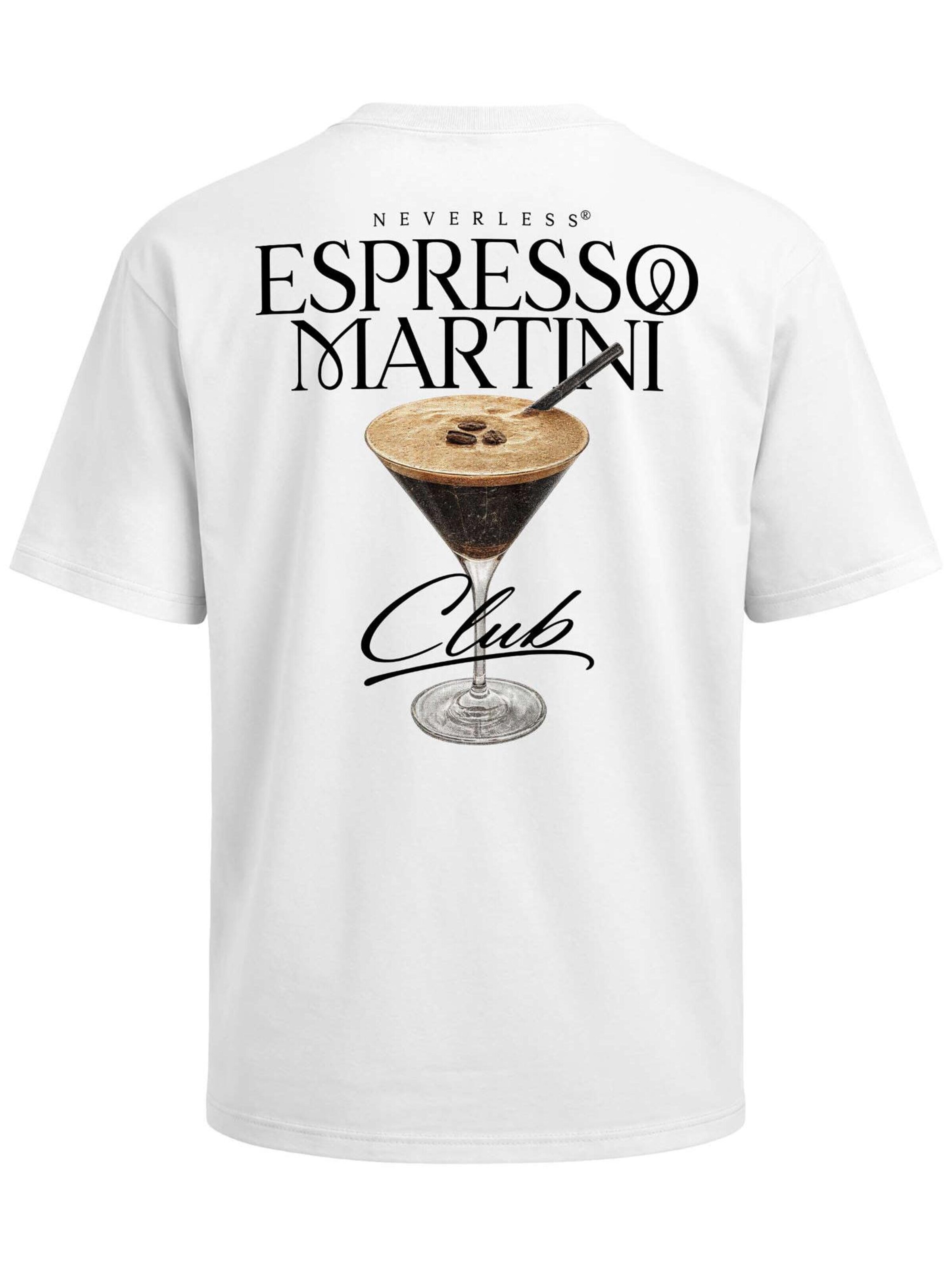 Neverless Shirt 'Espresso Martini' in White
