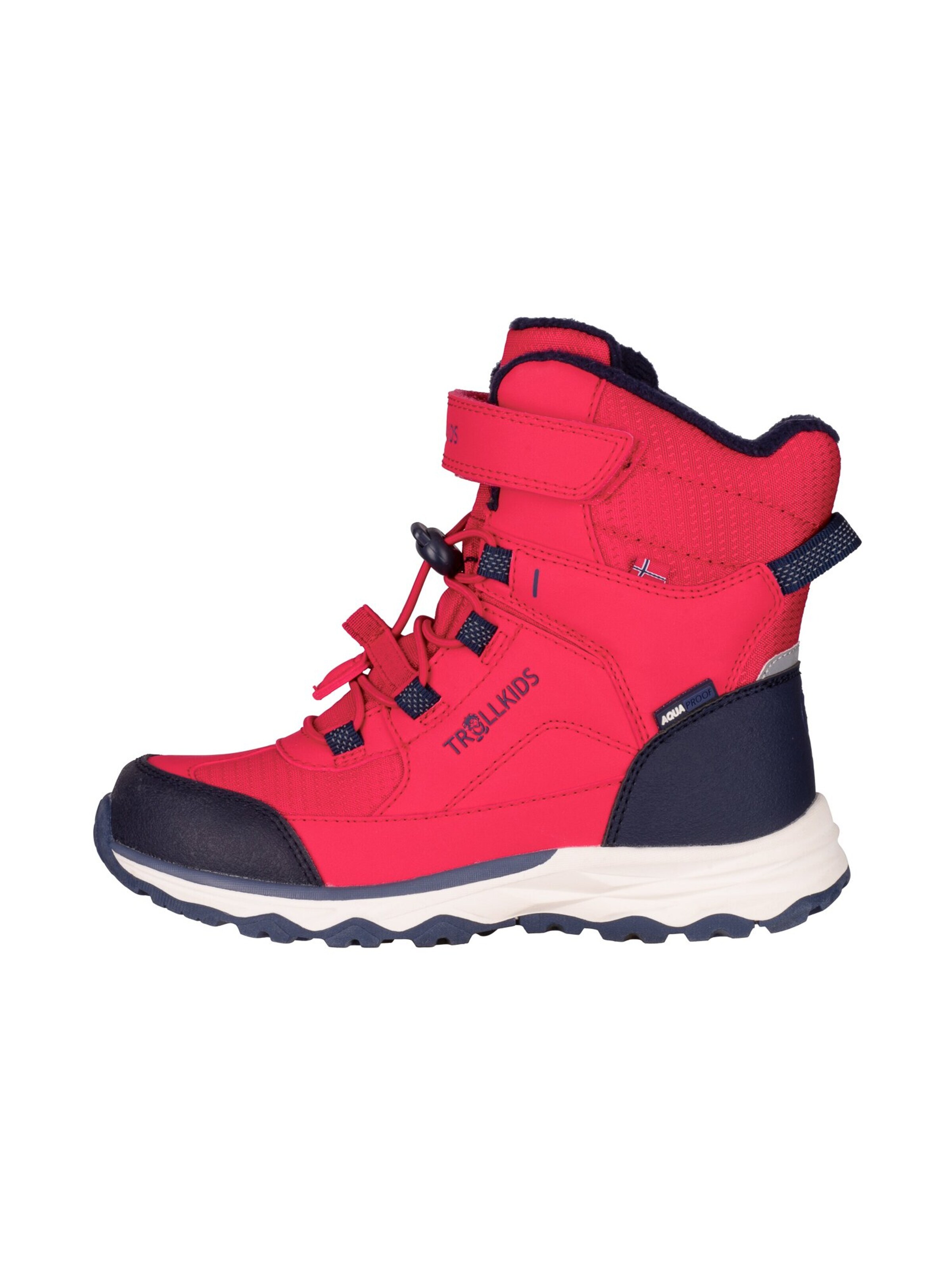 TROLLKIDS Snow Boots in Red: front