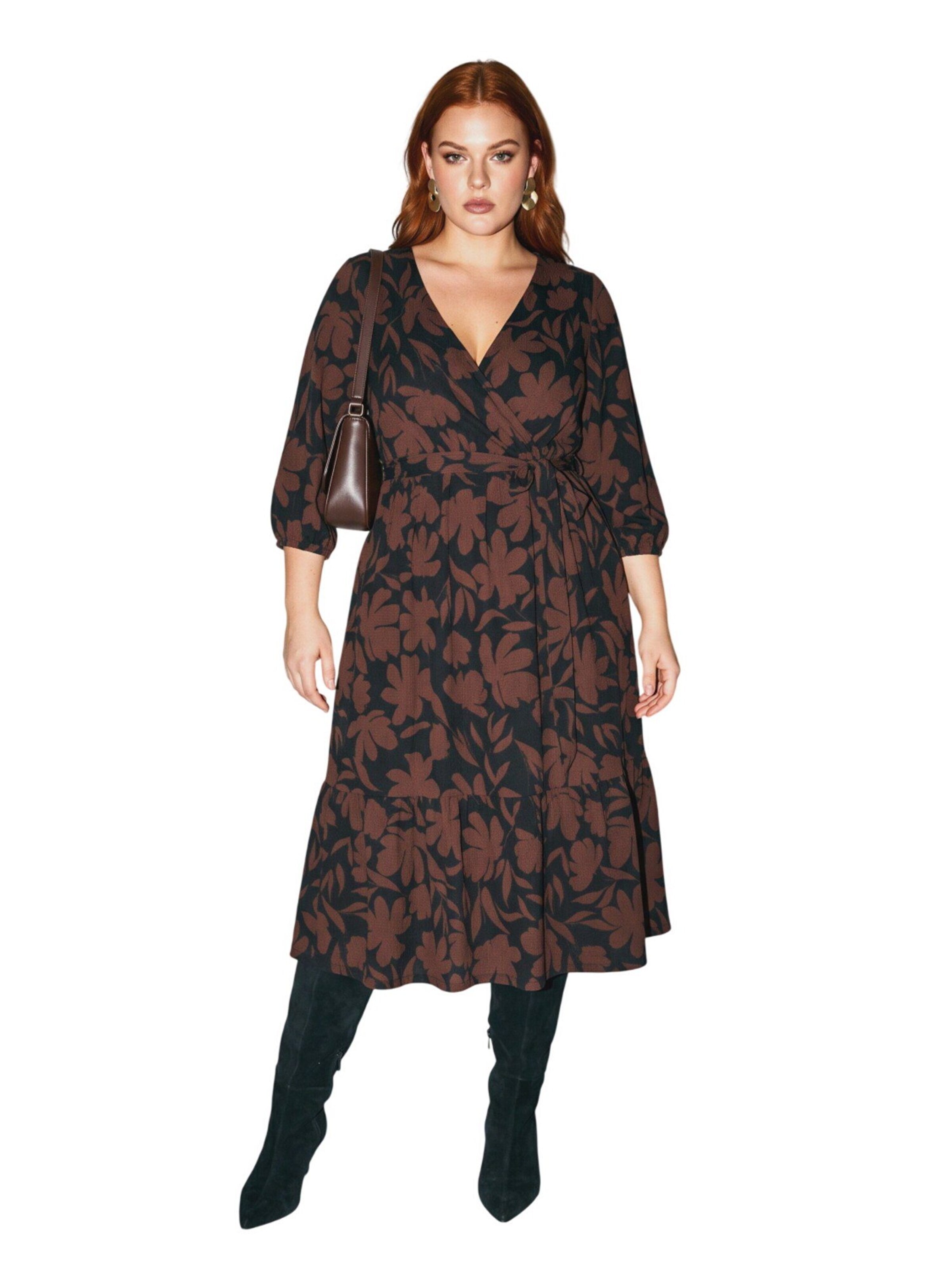 Shape Of You Dress in Brown