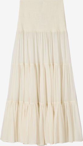 BershkaSuknja - bež boja: prednji dio