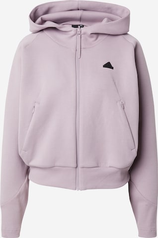 ADIDAS SPORTSWEAR Sports sweat jacket 'Z.N.E. ' in Pink: front