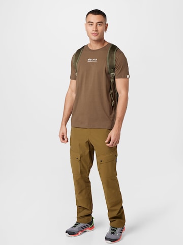 T-Shirt ALPHA INDUSTRIES en marron