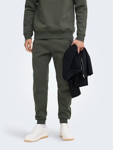Only & Sons Конический (Tapered) Штаны 'ONSCERES' в Серый: спереди