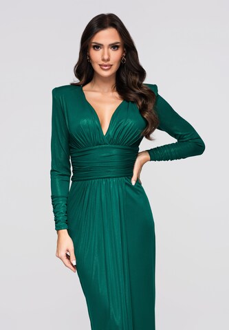 Robe de soirée Ombre en vert
