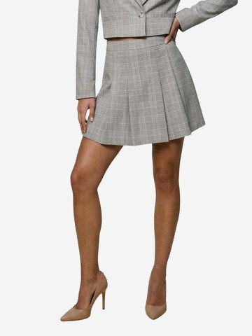 I AM - Falda 'Gonna check  95231' en gris: frente