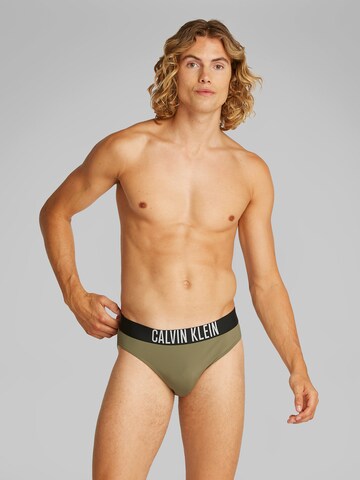 Calvin Klein Swimwear Плавки в Зеленый: спереди