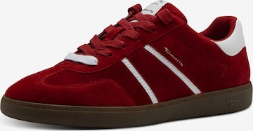 Baskets basses Tamaris en rouge : devant