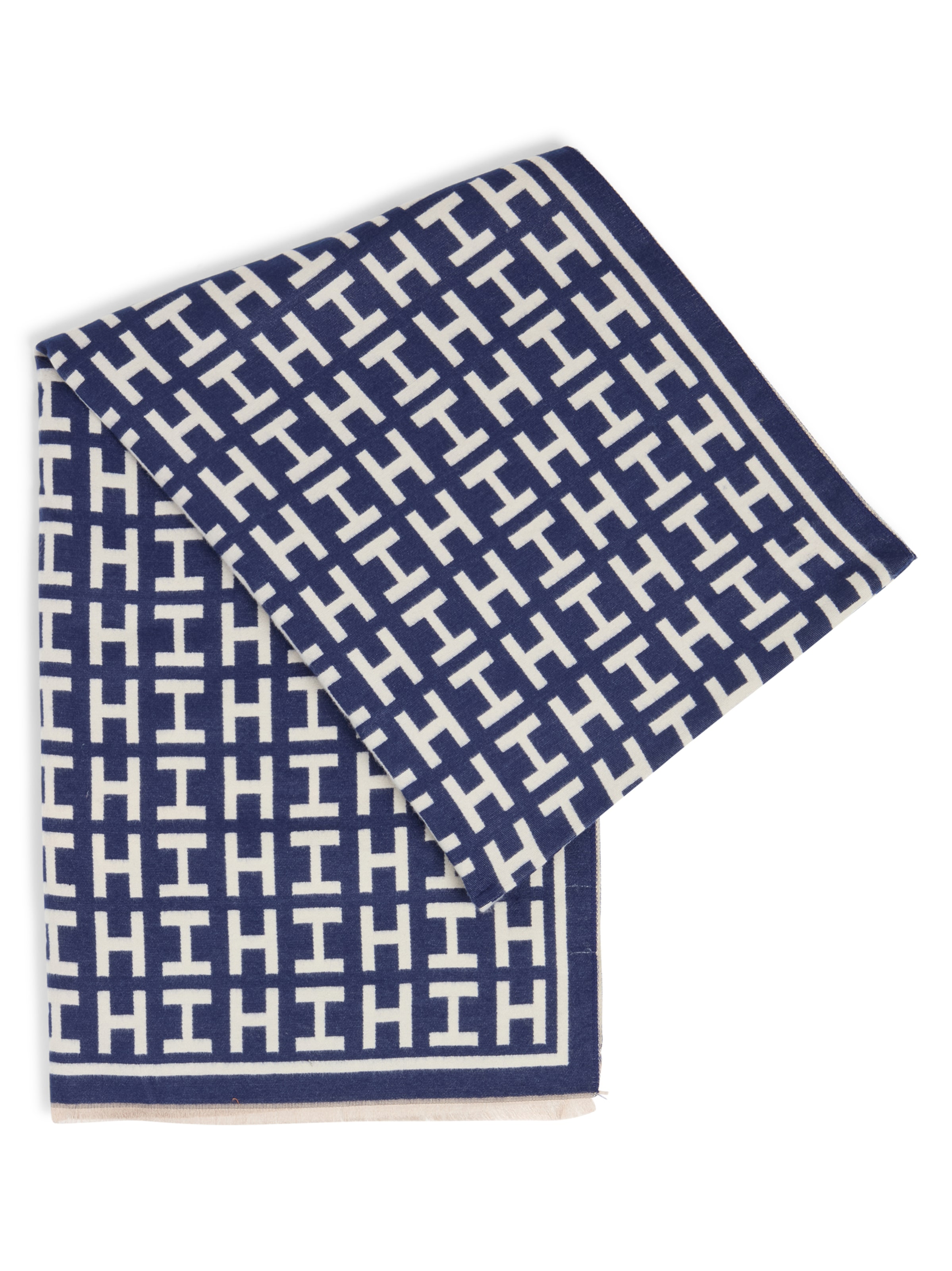 Marie Lund Schal in Blau: Vorderseite