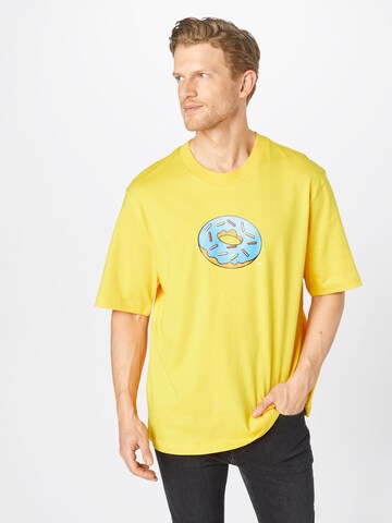ADIDAS ORIGINALS Тениска в жълто: отпред