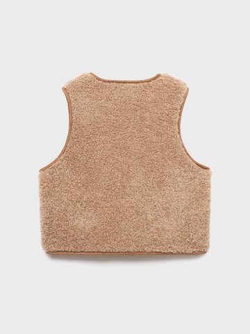 MANGO KIDS Vest 'CARAMEL' in Brown