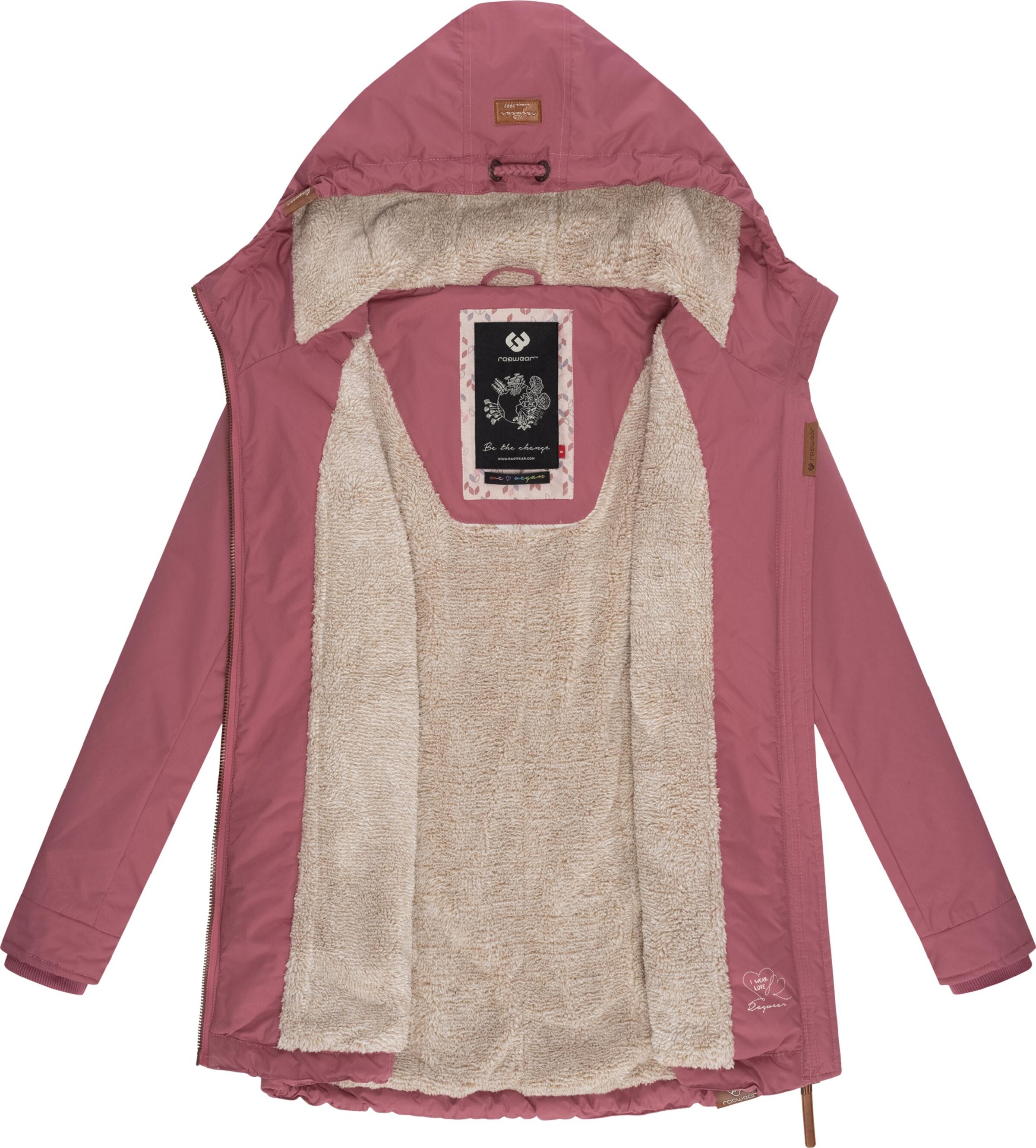 Veste d’hiver 'Zuzka' Ragwear en rose