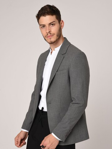 Slim fit Sacou Business de la Antioch pe gri