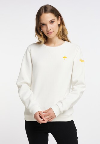 Sweat-shirt Schmuddelwedda en blanc : devant