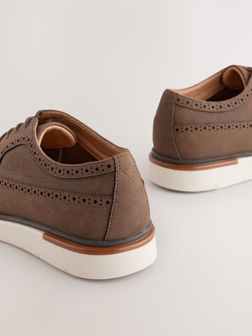 Next - Sapato com atacadores em castanho