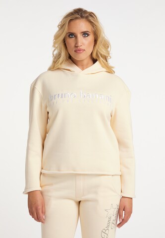 Bruno Banani Sweatshirt 'Ross' in Beige: front